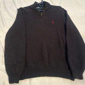Polo by Ralph Lauren Men’s L Black Quarter Zip Sweater